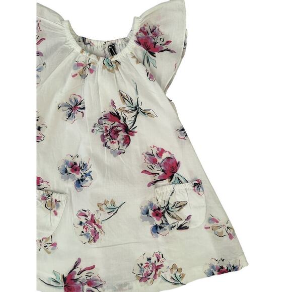 Joules NWT Suzannah White Floral Matching Set 6-9m - Picture 2 of 5
